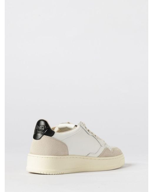 Autry Natural Medalist Low Leather Sneakers