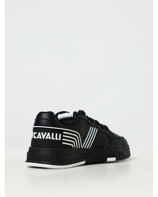 Sneakers in pelle di Just Cavalli in Black da Uomo
