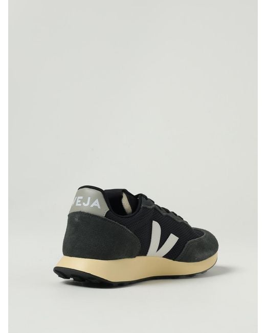 Veja Black Rio Branco Leather-Trimmed Alveomesh And Suede Sneakers for men