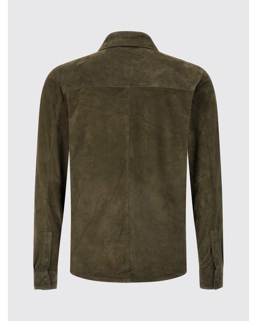 Giorgio Brato Green Suede Shirt for men