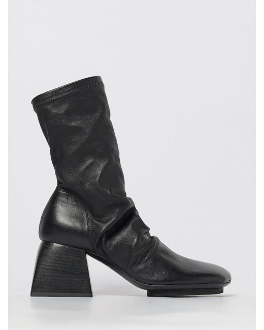 Uma Wang Black Flat Ankle Boot