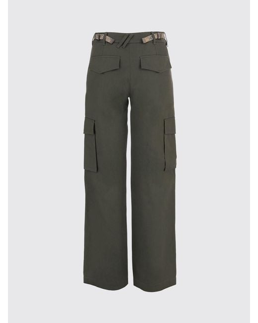 Burberry Green Cotton Cargo Trousers