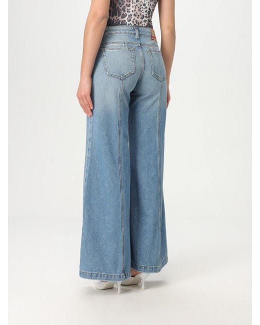 DIESEL Blue Dvibrations Flare Jeans Patch Pockets