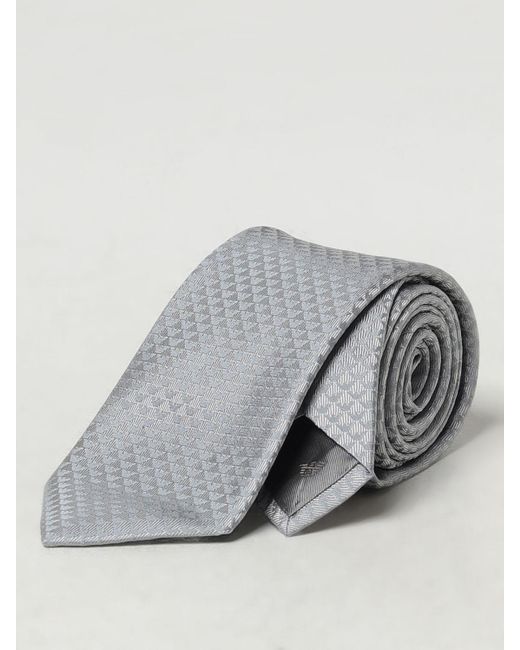 Cravate Emporio Armani pour homme en coloris Gray