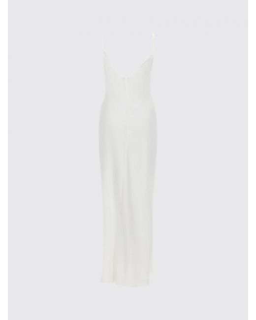 J.W. Anderson White Silk Midi Dress