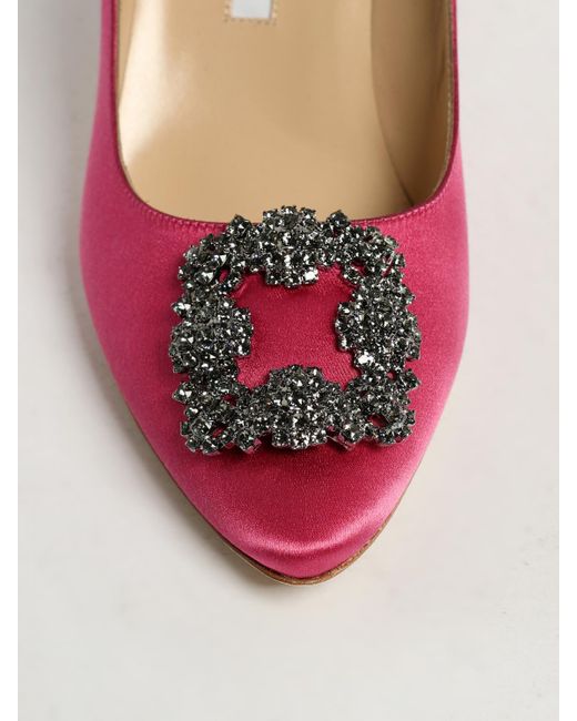 Manolo Blahnik Pink Schuhe Damen