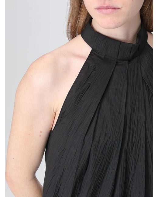 Tela Black Inca Halter Neck Sleeveless Top