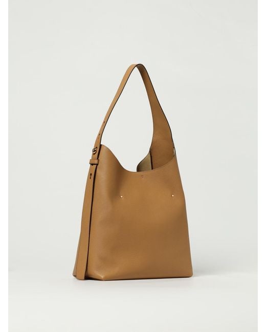 Tory Burch Natural Romy Leather Hobo Bag