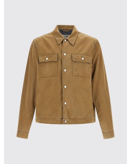 MM6 by Maison Margiela Brown Denim Jacket for men