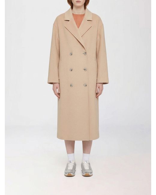 Loulou de Saison Natural Double-Breasted Wool And Cashmere Coat