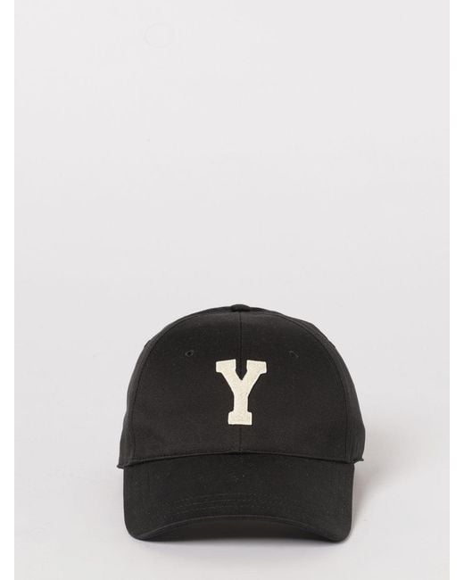 Saint Laurent Black Cotton Twill Hat for men