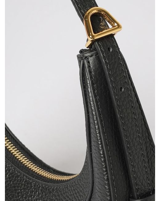 Coccinelle Black Whisper Mini Grained Leather Bag
