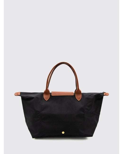 Longchamp Black Le Pliage Original Large Foldable Handbag