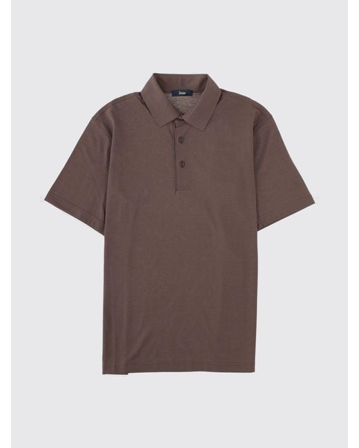 Herno Gray Polo Shirt for men