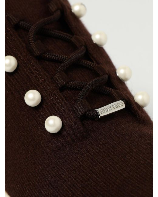 Jimmy Choo Black Lace-Up Detail Knit Sneakers