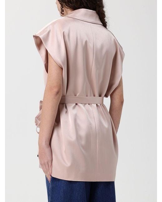 Pinko Pink Satin Robe Vest