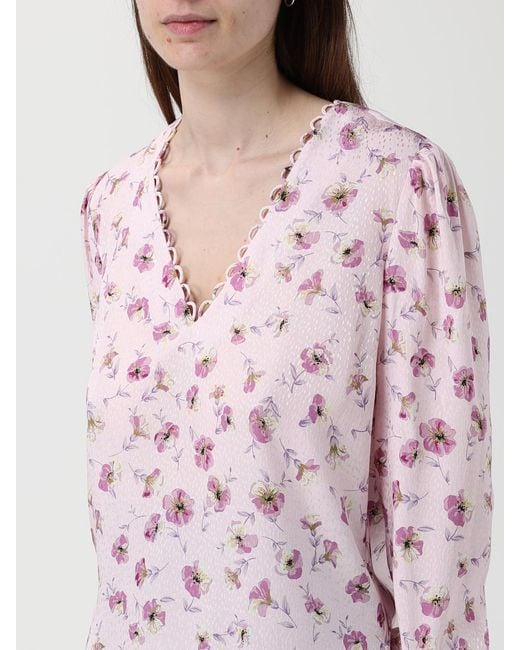 Twinset Pink Floral Viscose Blouse