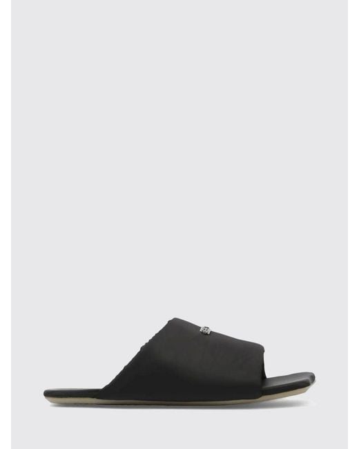 MM6 by Maison Margiela Black Nylon Sliders