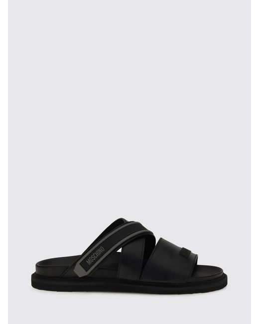Moschino Couture Black Rubber Sandal for men