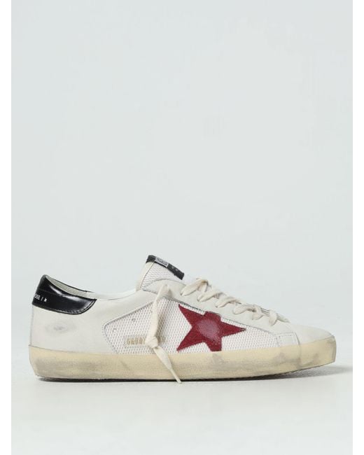 Sneakers Super-Star in pelle e mesh di Golden Goose Deluxe Brand in White da Uomo