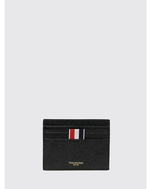 Thom Browne White Kartenetui Aus Kalbsleder