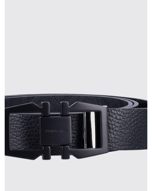 Cintura Gancini Reversibile di Ferragamo in White da Uomo