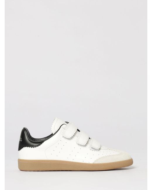 Isabel Marant White Beth Leather Sneakers