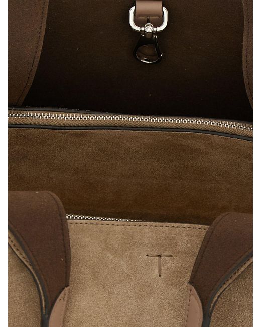 Tod's Natural Mini Suede Leather Bag