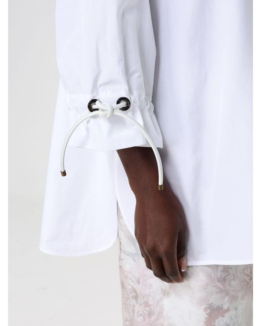 Max Mara White Classic Poplin Shirt