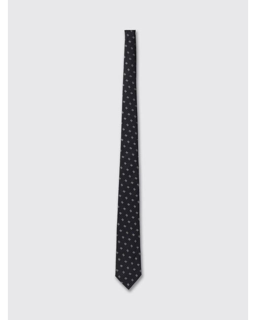 Emporio Armani White 7.5 Silk Tie for men