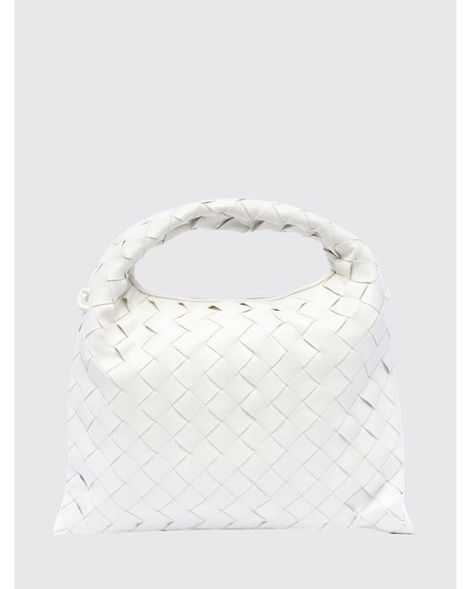 Bottega Veneta White Hop Woven Leather Bag