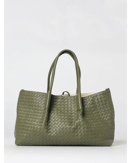 Bottega Veneta Green Pinacoteca Large Bag
