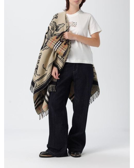 Borsa Highlands Mini Bowling di Burberry in Natural