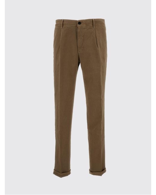 Incotex Natural Cotton And Linen Chino Trousers for men