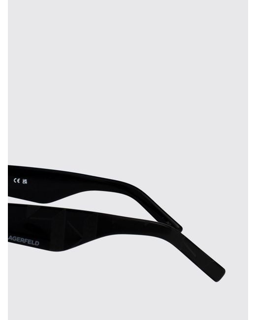 Karl Lagerfeld White Oversized Irregular Shape Acetate Sunglasses