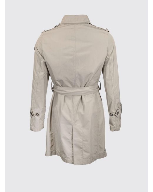 Peuterey Natural Polyester Double Breasted Trench Coat