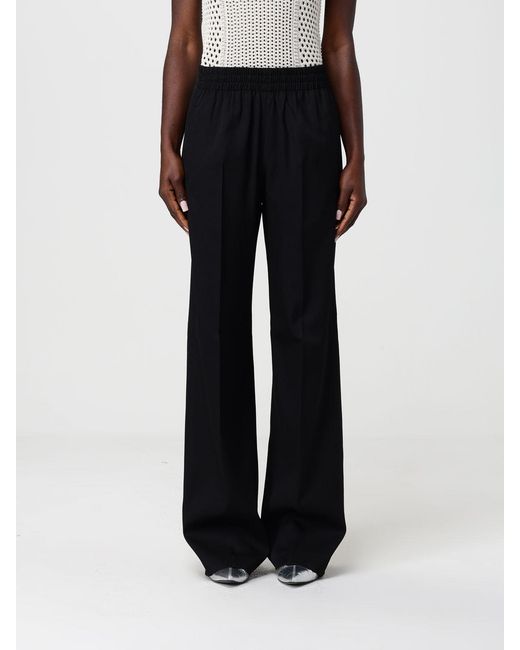 Golden Goose Deluxe Brand Black Wool Straight Trousers