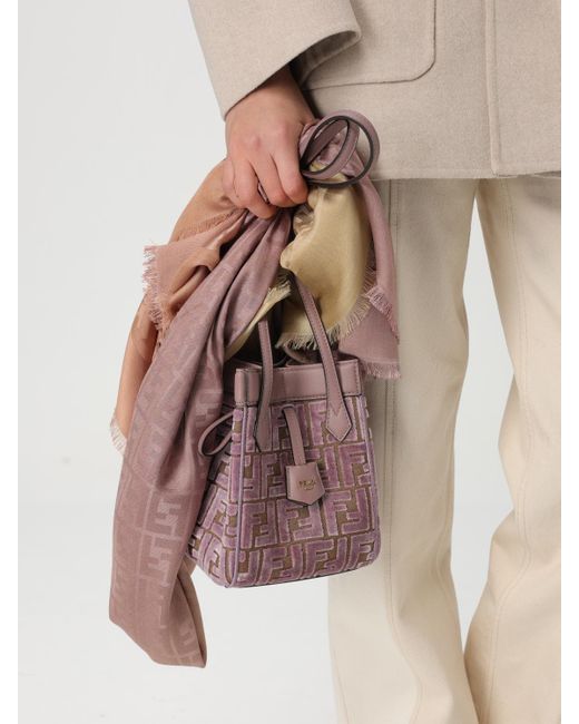 Fendi Pink Schultertasche Damen