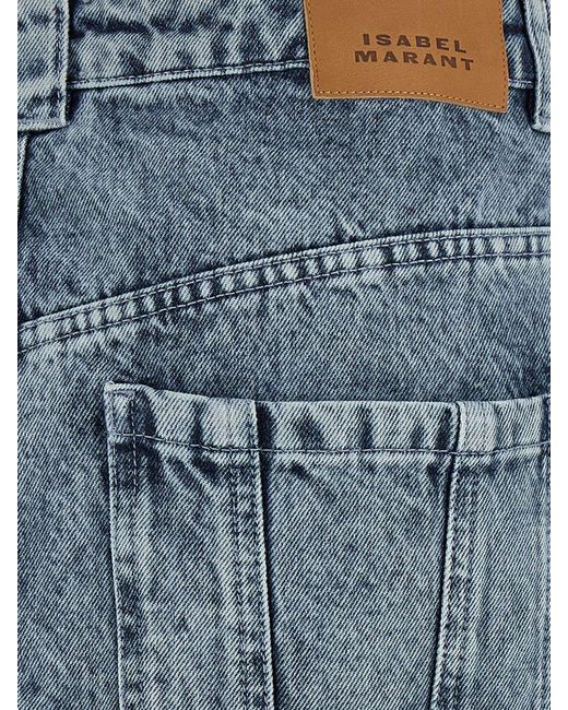 Isabel Marant Blue Denim Mini Skirt