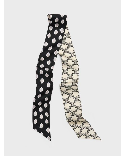 Céline White Scarf