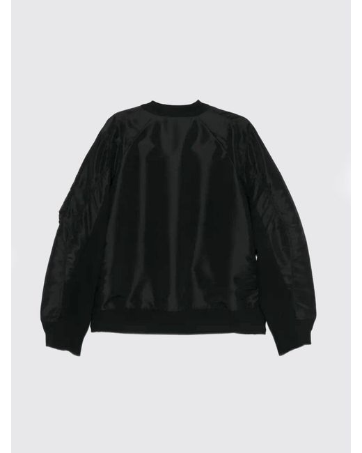 Sacai Black Cotton Blend Cardigan for men