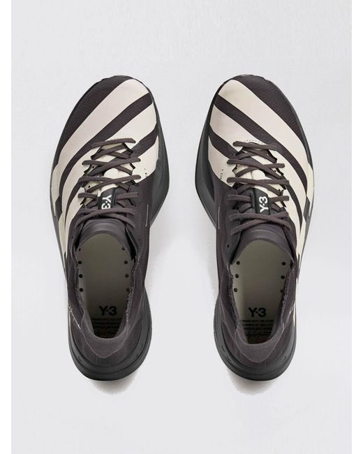 Y-3 White Adios Pro 4 Leather Sneakers for men
