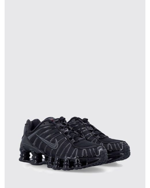 Nike Blue Mesh And Rubber Shox Tl Sneakers