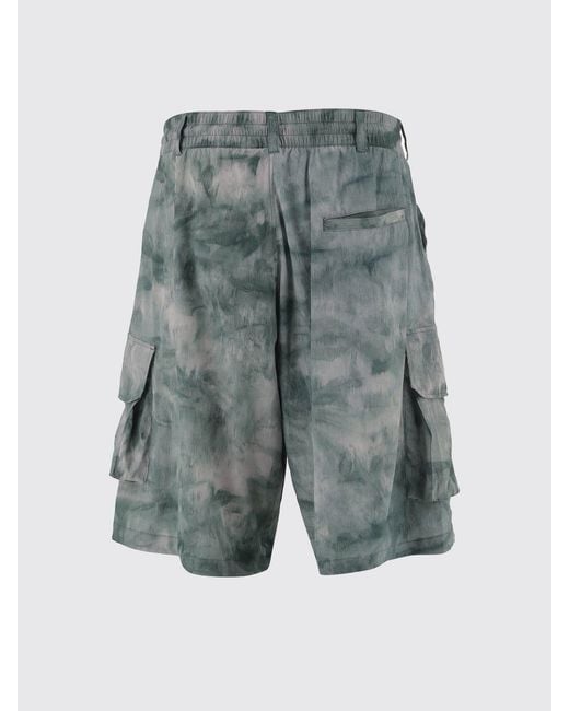 Y-3 Green Cargo Shorts for men