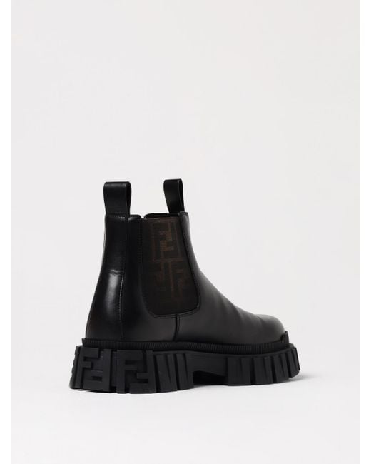 Stivaletto Ff di Fendi in Black da Uomo