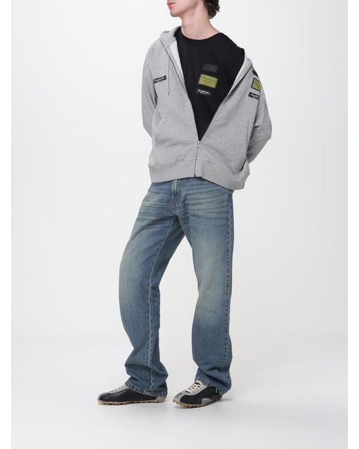 MM6 by Maison Margiela Blue Denim Flared Trousers for men