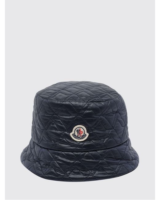 Moncler Blue Reversible Nylon And Cotton Bucket Hat