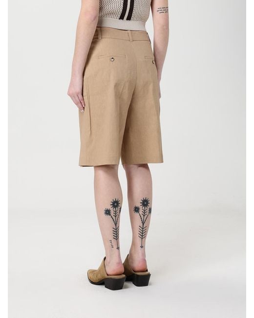 Pinko Natural Viscose Blend Shorts