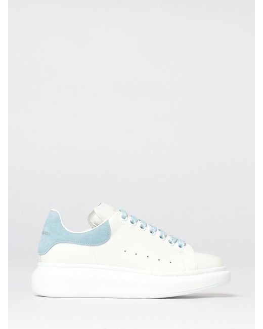 McQueen White Oversize Leather Sneakers