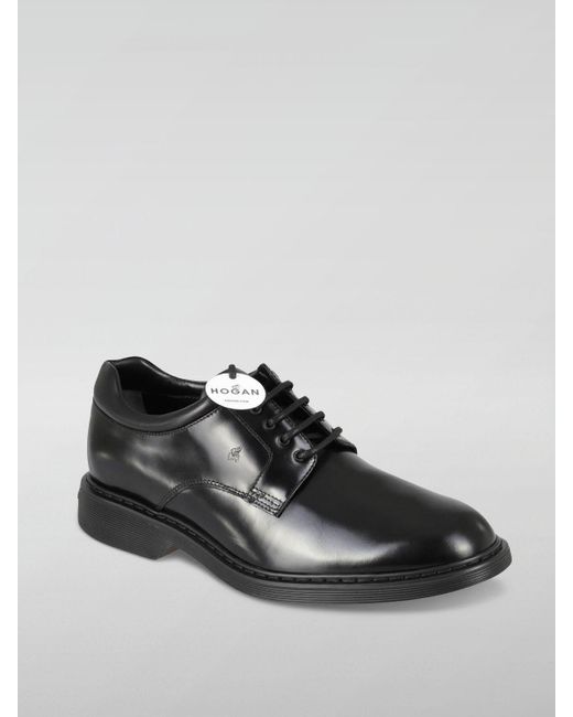 Hogan Black Brogue Shoes for men